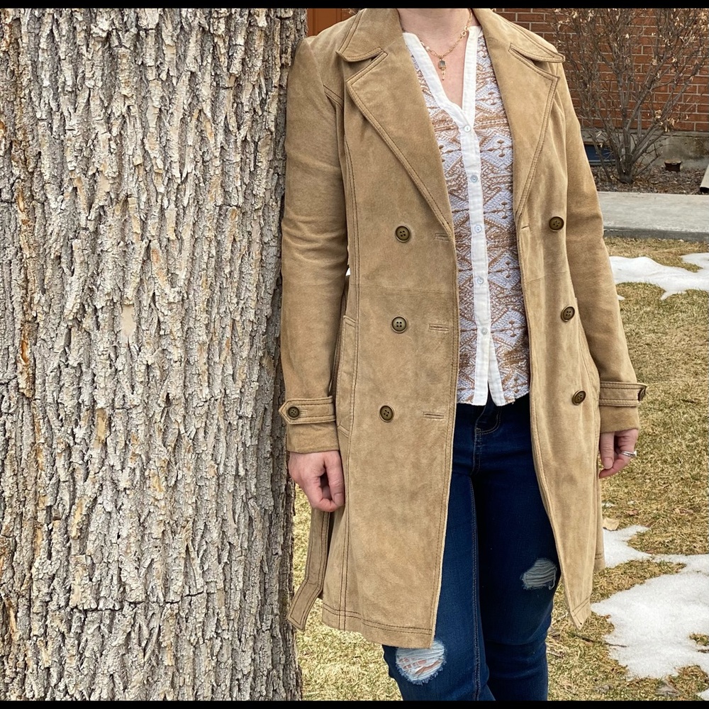 Wilson’s Suede Leather Trench Jacket
